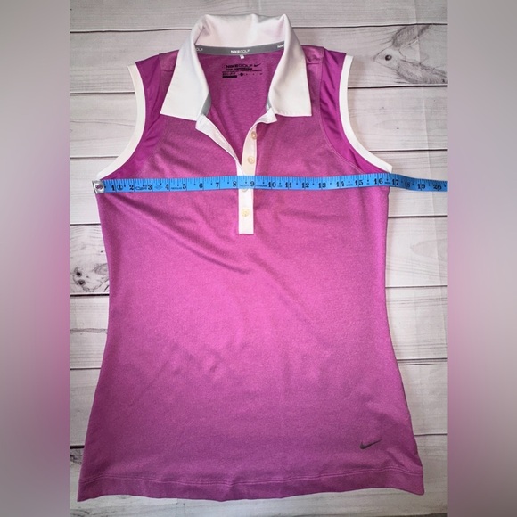 Nike Golf Dri-FIT Tour Performance Sleeveless Polo -Size Small Pickleball Tennis - Picture 4 of 5